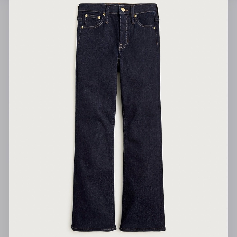 J.Crew High Rise Bootcut Jeans in 2003 Super Stretch in Resin Rinse sz 27